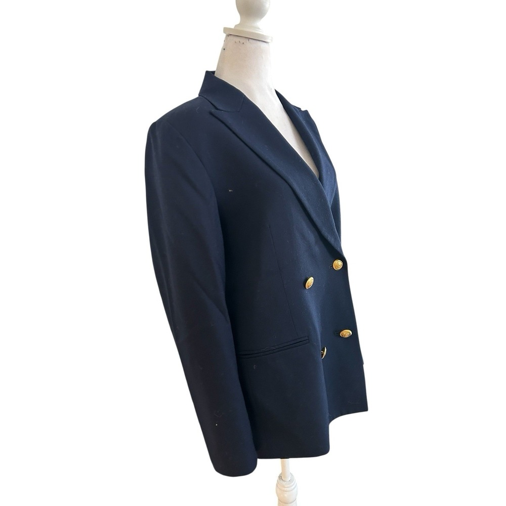 Pendleton Womans Navy Double Breasted Blazer Gold… - image 3